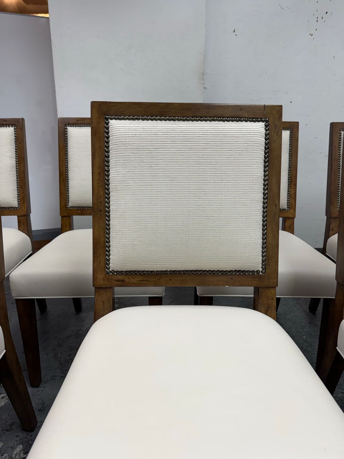 DC Custom by Jose Chavez Leather Dining Chairs, Set of Seven - Thumbnail 6