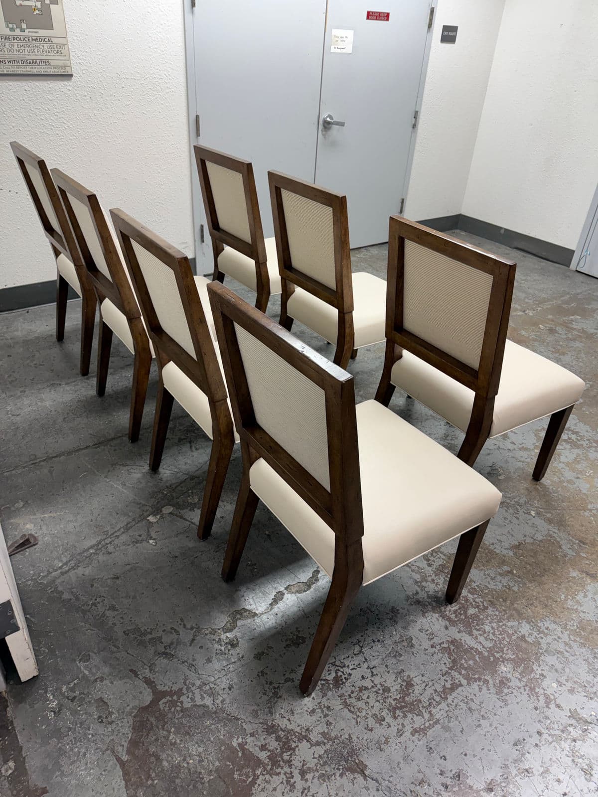 DC Custom by Jose Chavez Leather Dining Chairs, Set of Seven - Thumbnail 4