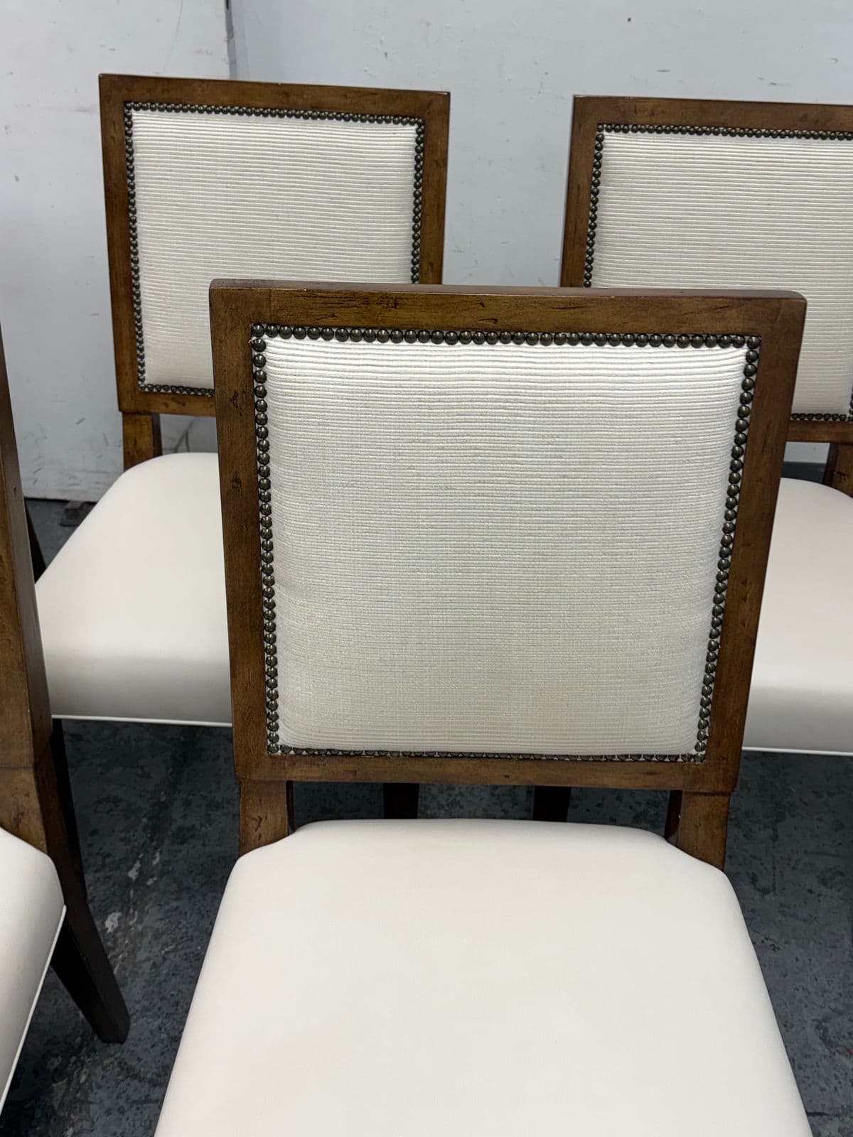 DC Custom by Jose Chavez Leather Dining Chairs, Set of Seven - Thumbnail 5