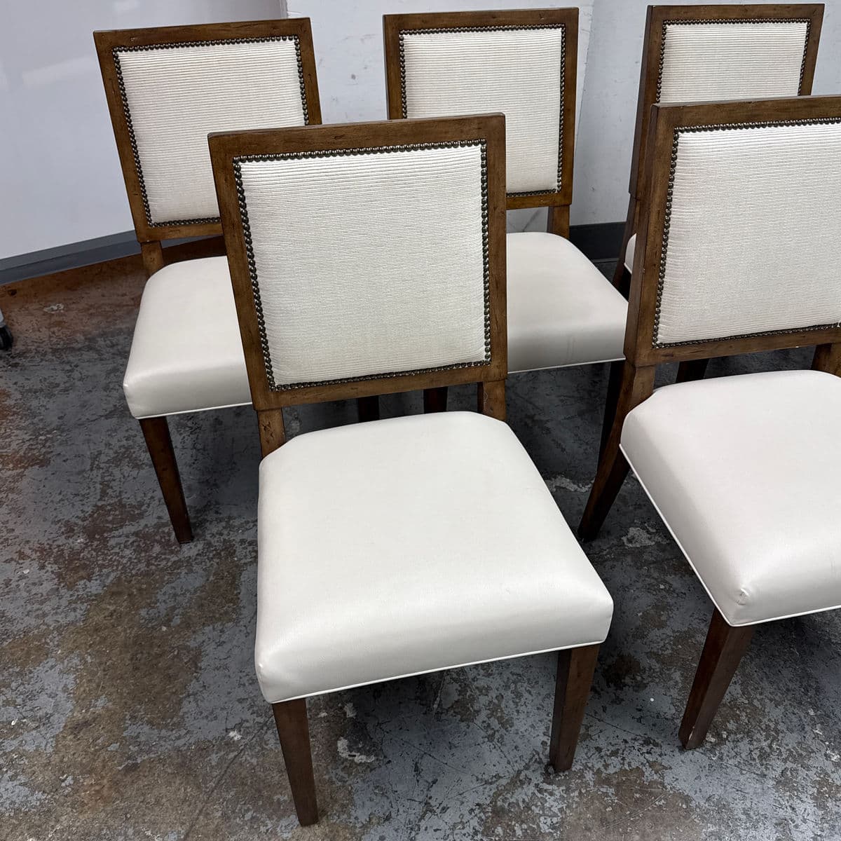 DC Custom by Jose Chavez Leather Dining Chairs, Set of Seven - Thumbnail 11