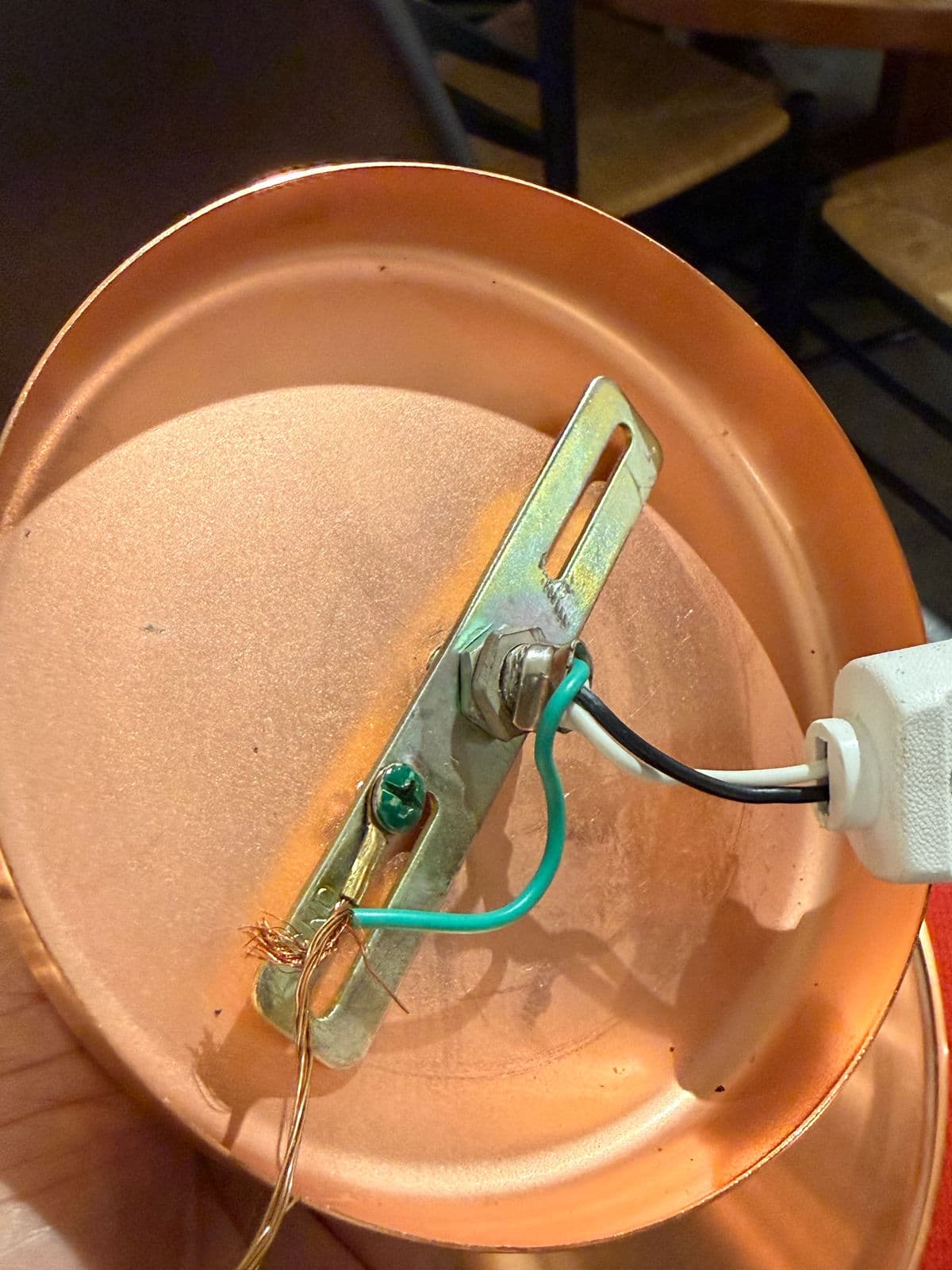 Copper Pendant With Copper Canopy - Thumbnail 12