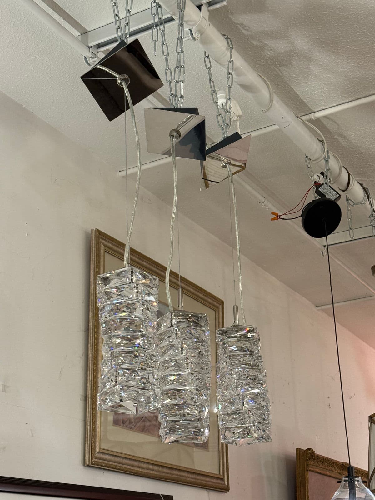 Swarovski Glissando Crystal Mini Pendants, Set of Three - Thumbnail 4