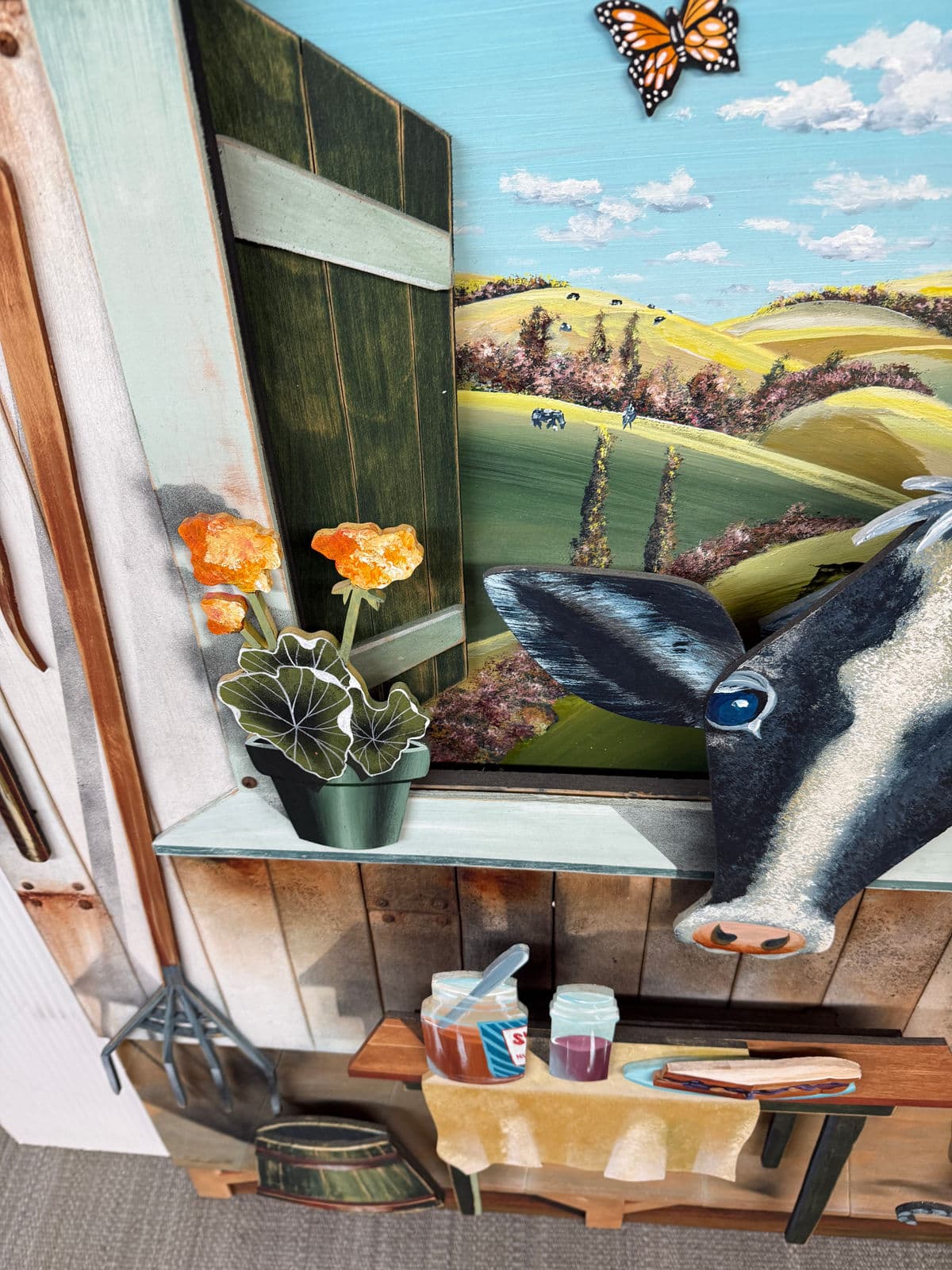 Circa 1988 Stephen Schubert Limited Edition Three Dimensional Giclee Painting - Thumbnail 4