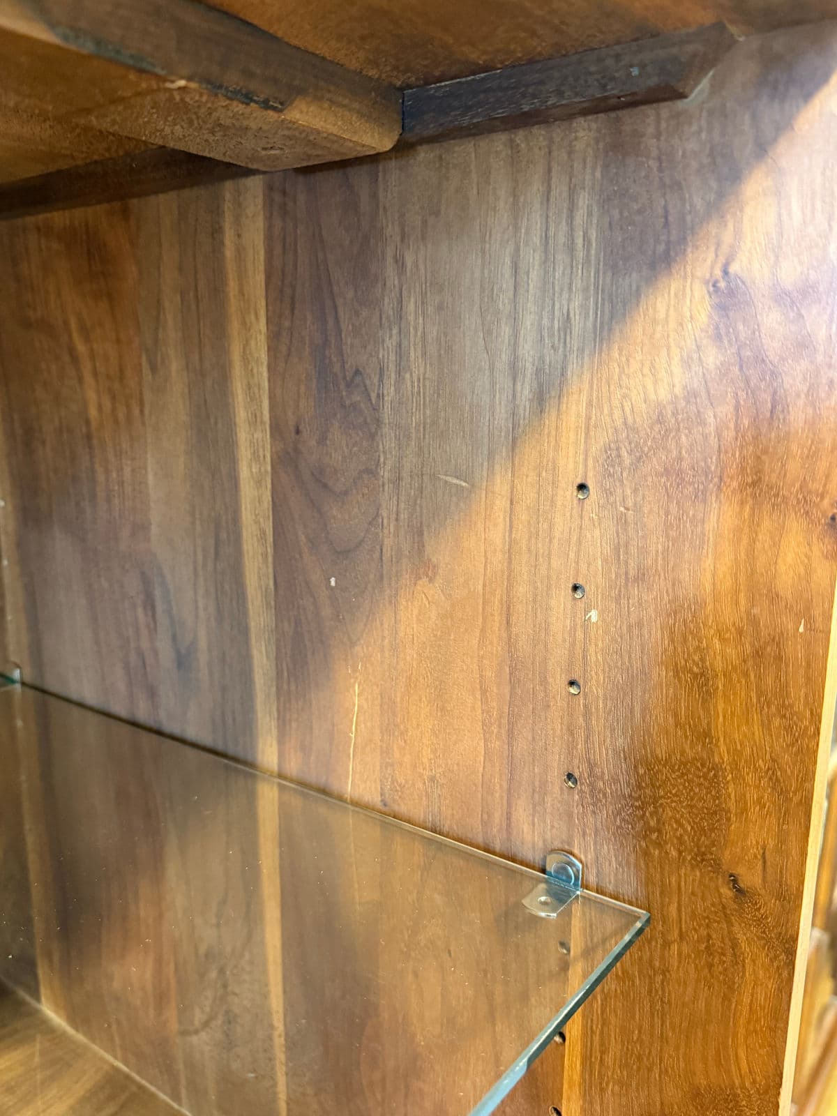 Shell Lake Woodcrafters for Room & Board Linear Walnut Wood Kitchen Hutch - Thumbnail 9