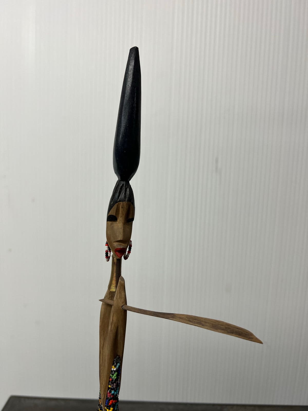 Handcrafted African Female Ndebele Beaded Figures, Pair - Thumbnail 3