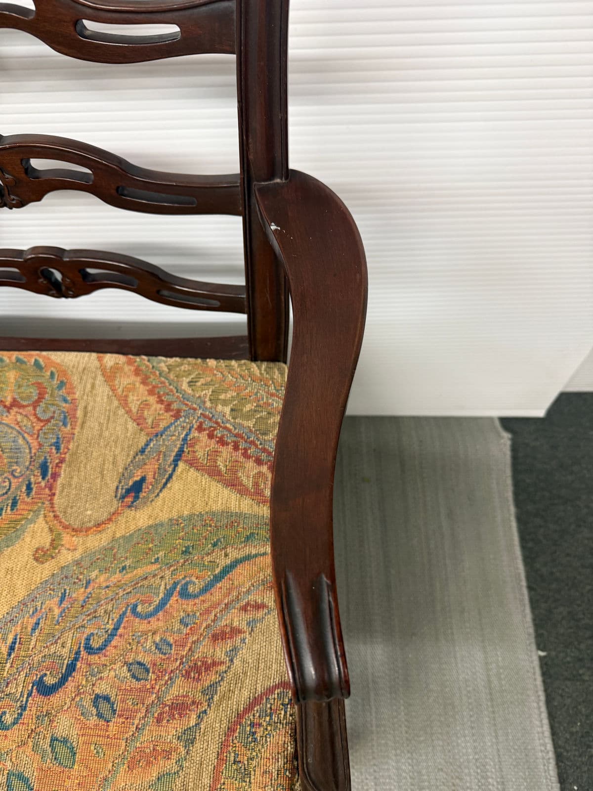 19th Century Chippendale Triple-Back Settee - Thumbnail 6