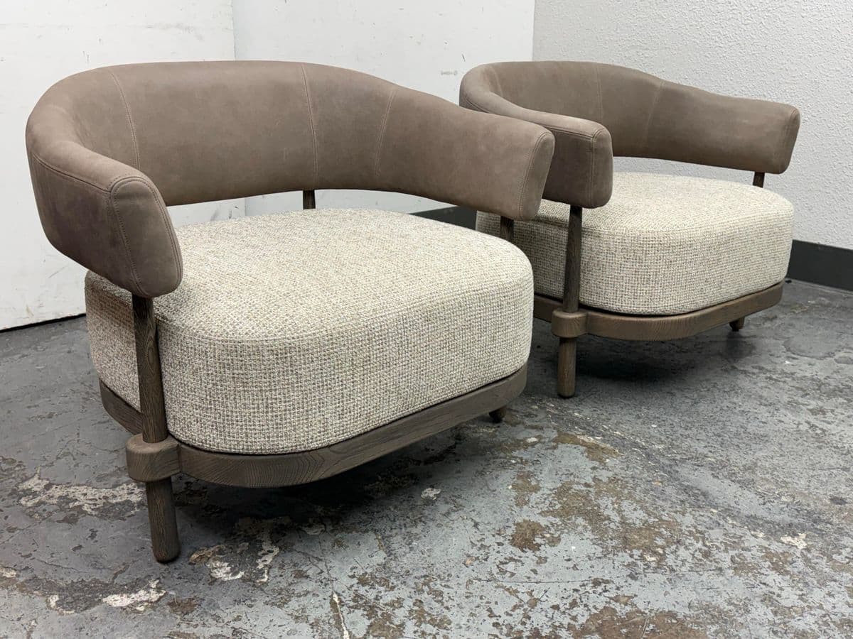 Christophe Delcourt Gum Lounge Chairs, Pair - Thumbnail 4