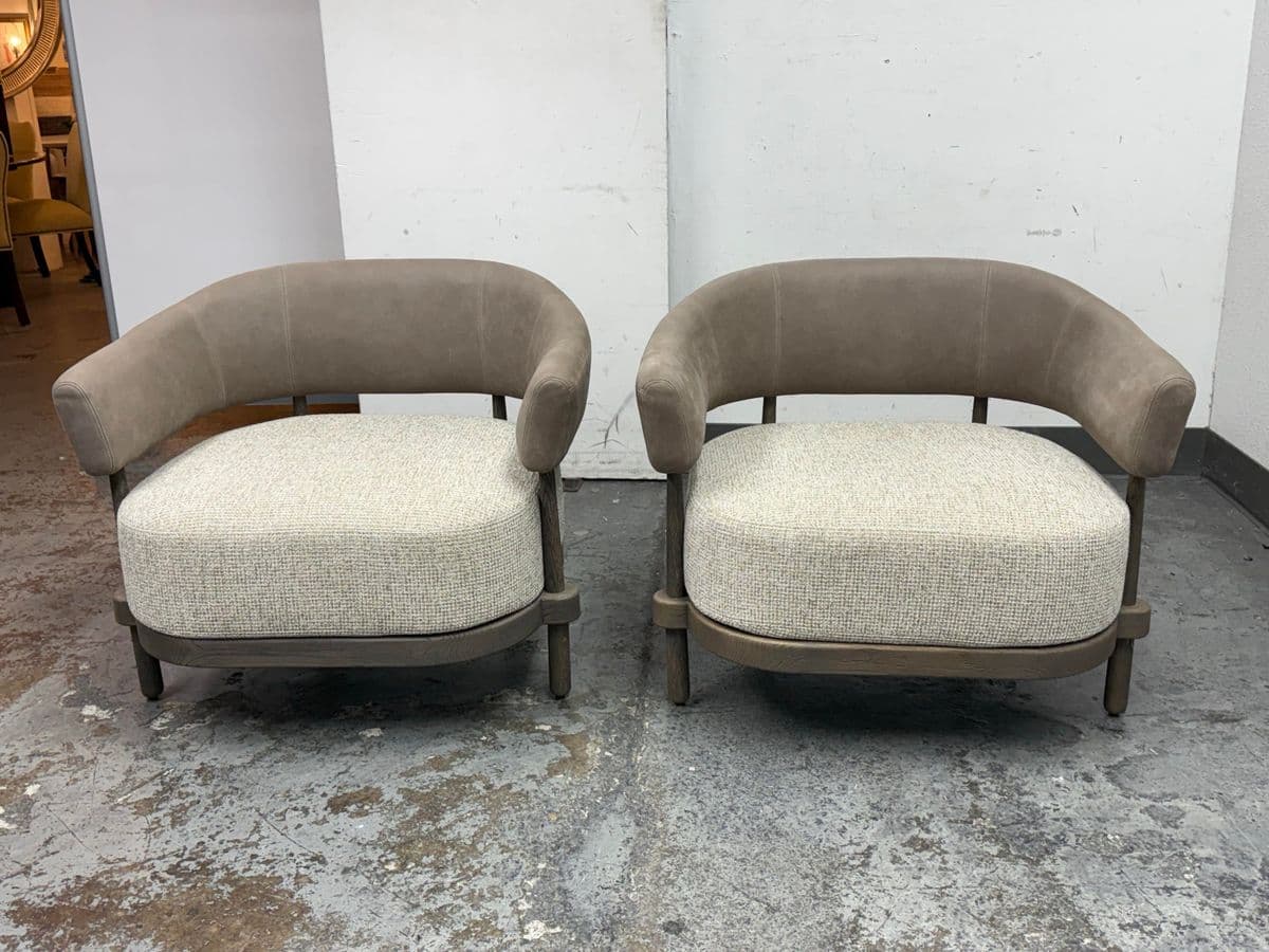 Christophe Delcourt Gum Lounge Chairs, Pair - Thumbnail 3