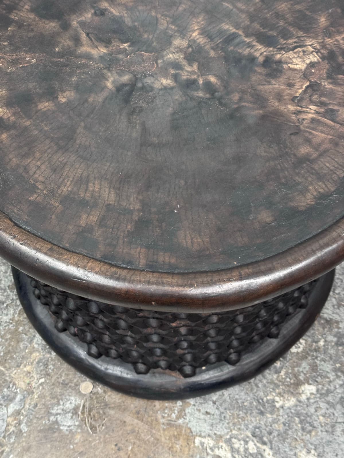 Bamileke King Stool Table - Thumbnail 7