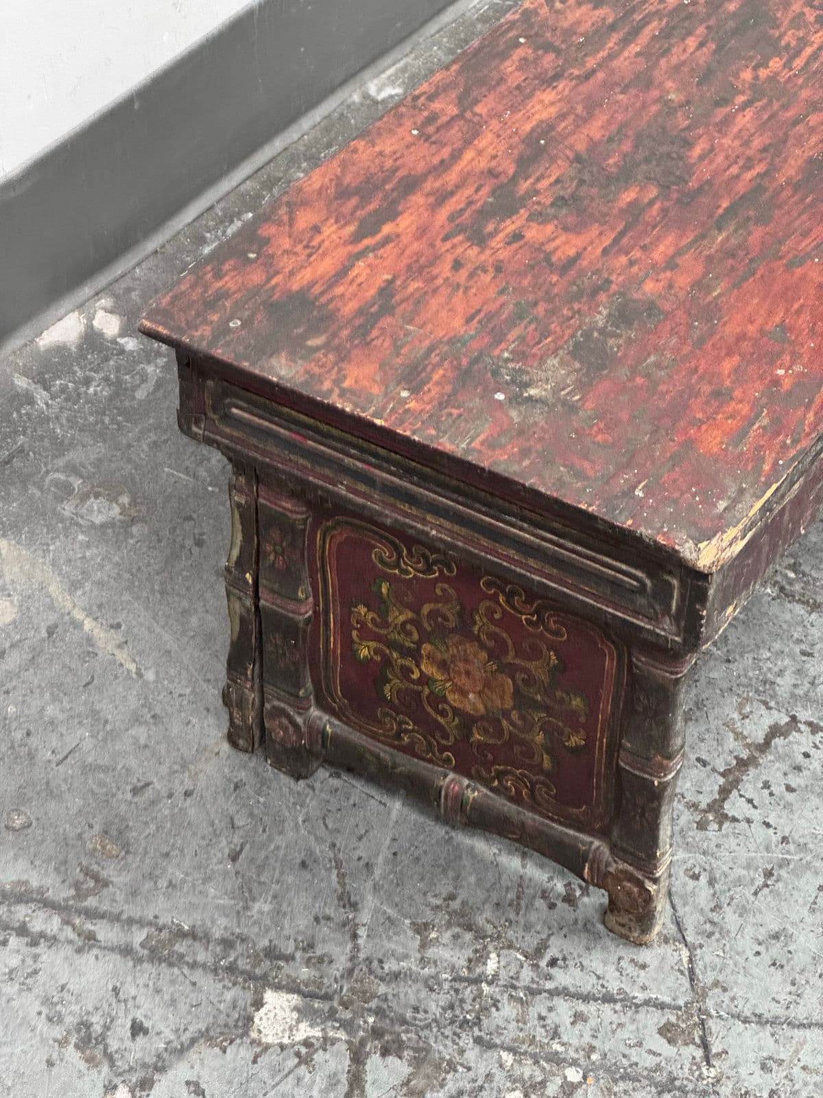 Antique Tibetan Folding Prayer Table. - Thumbnail 4
