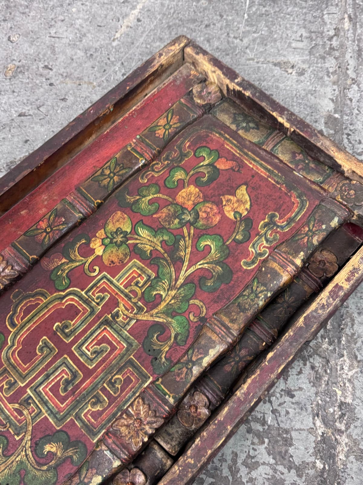 Antique Tibetan Folding Prayer Table. - Thumbnail 8