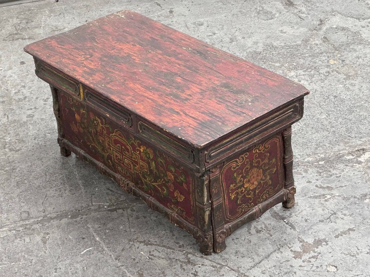 Antique Tibetan Folding Prayer Table. - Thumbnail 3