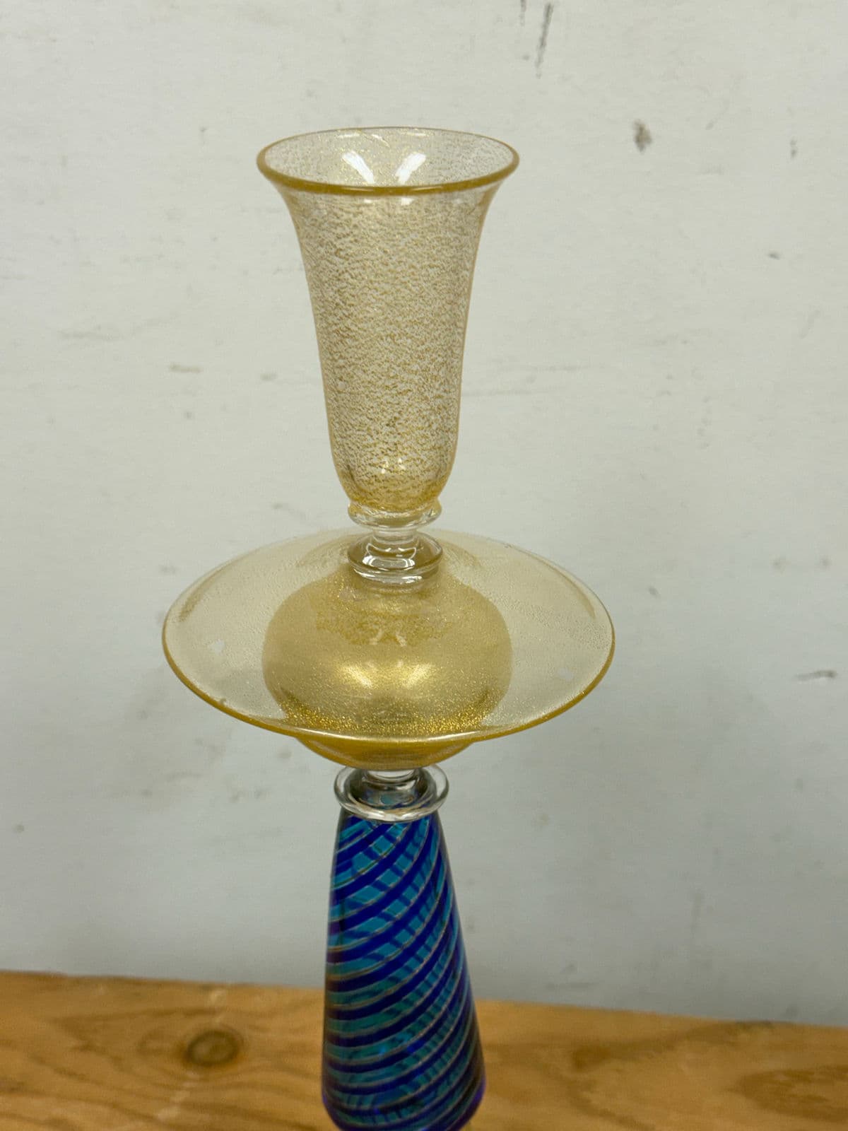 La Fenice Murano Glass Filigrana Candle Holders, Pair - Thumbnail 10