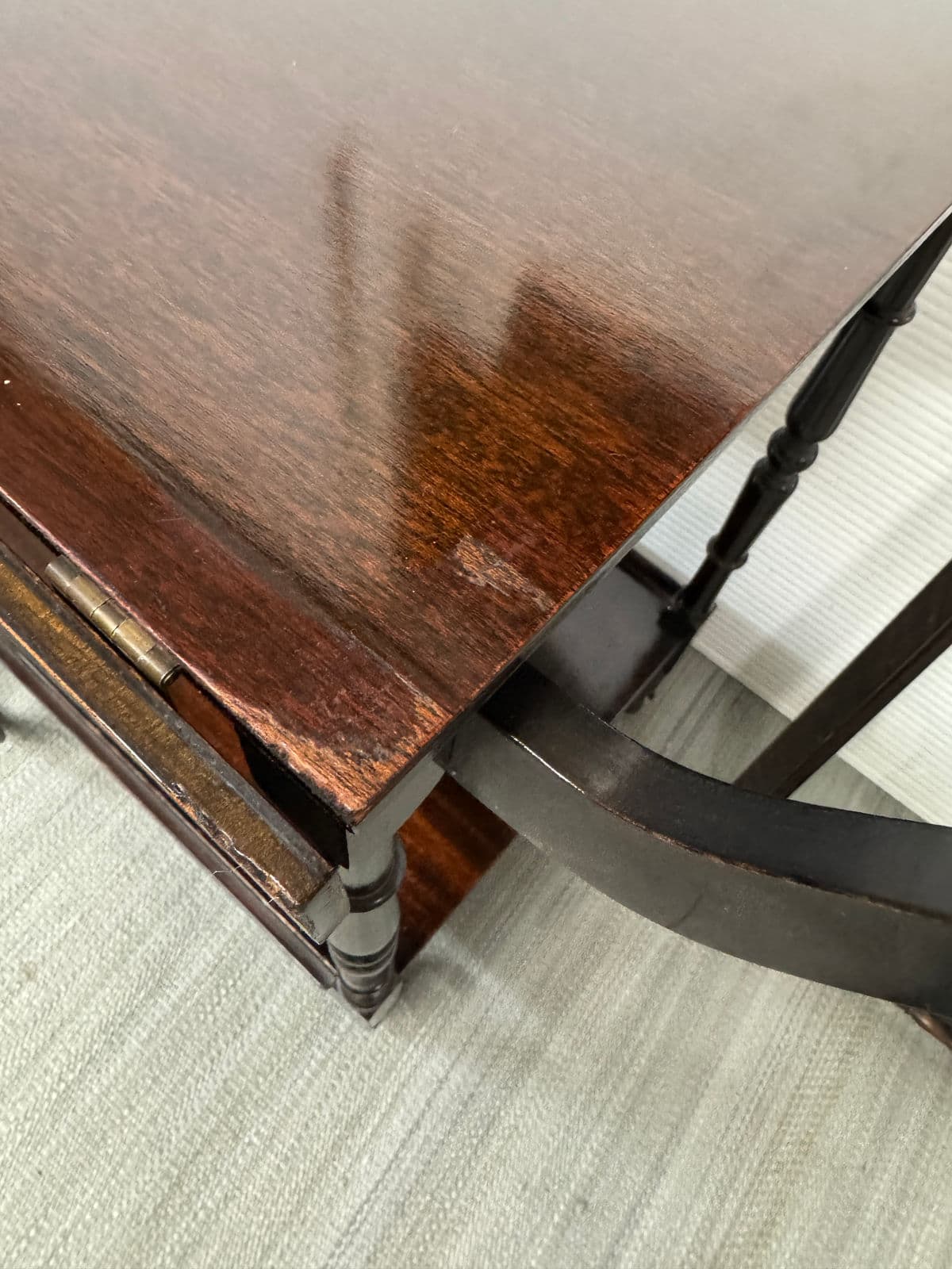 Vintage Drop Leaf + Handle Tea Cart - Thumbnail 13