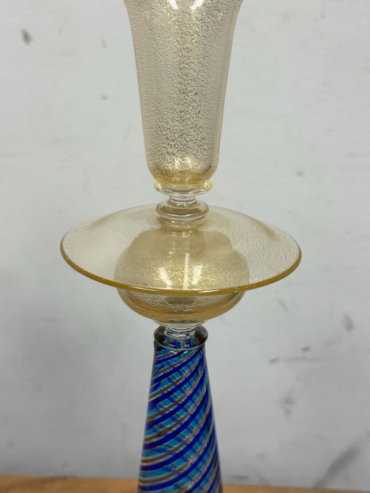 La Fenice Murano Glass Filigrana Candle Holders, Pair - Thumbnail 13