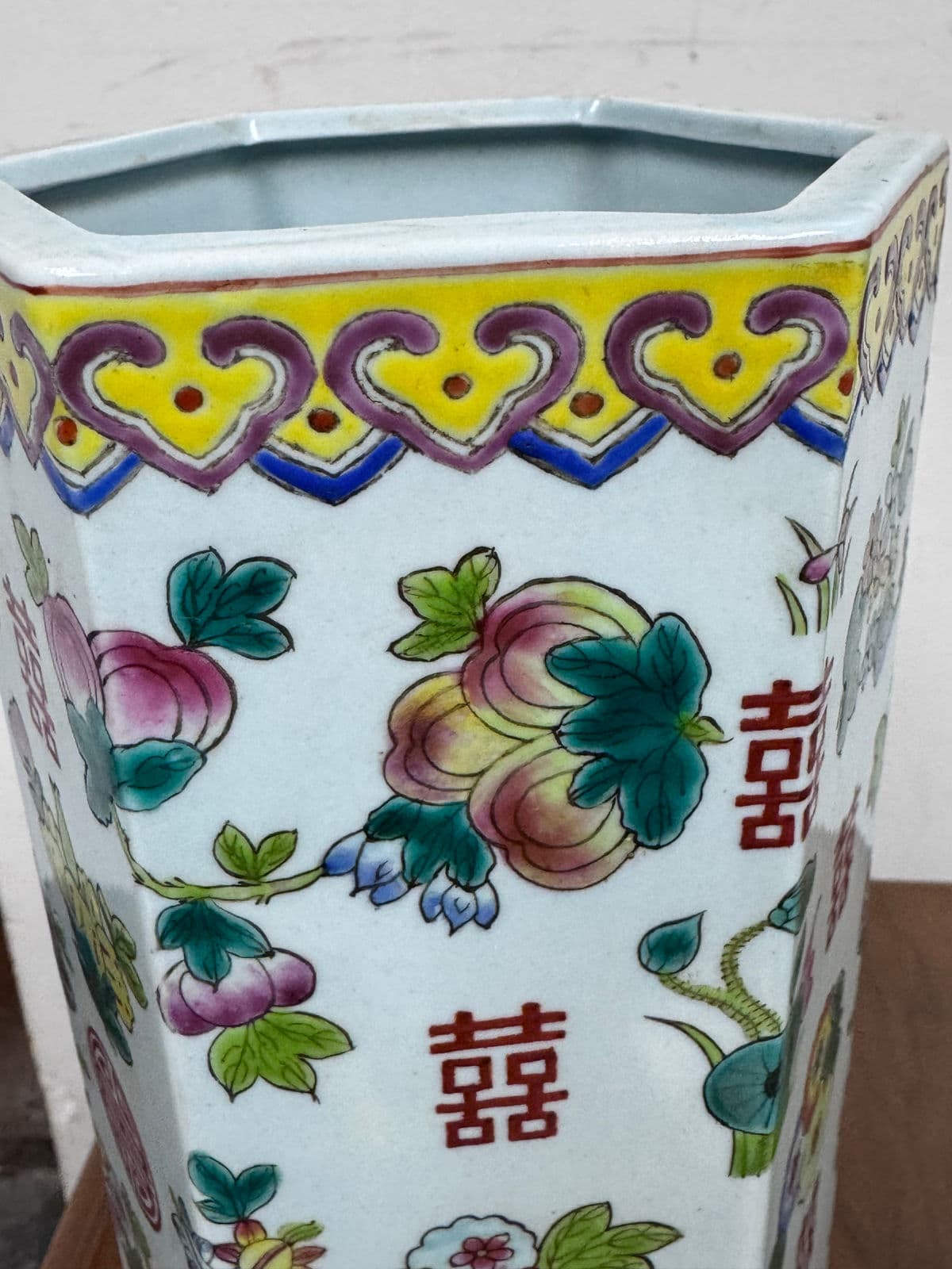 Chinese Famille Rose Double Happiness Vessels, Pair - Thumbnail 13