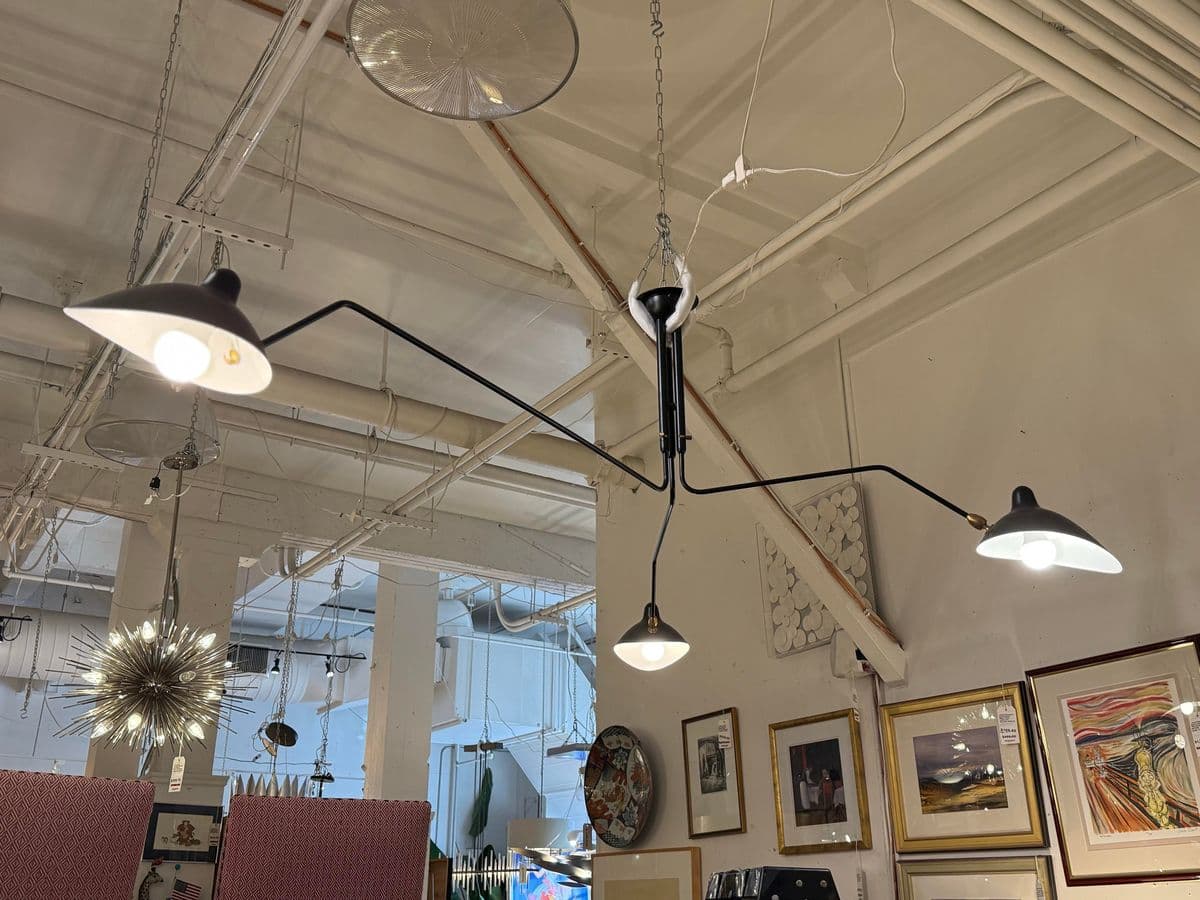 Serge Mouille Rotating Arm Ceiling Lamp - Thumbnail 8