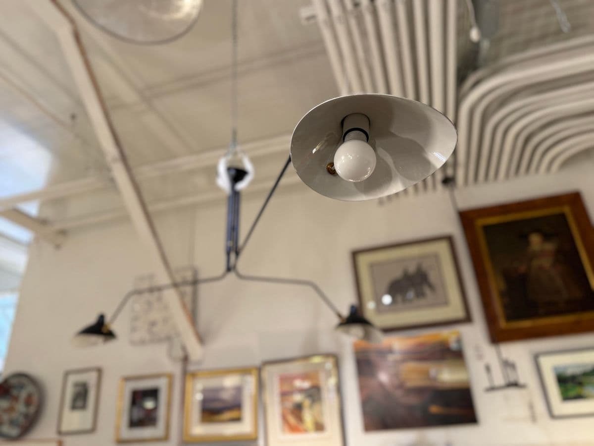 Serge Mouille Rotating Arm Ceiling Lamp - Thumbnail 5