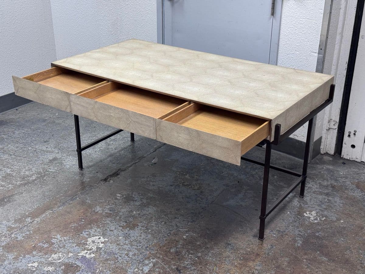 Lillian August for Hickory White Simone Shagreen Desk - Thumbnail 6