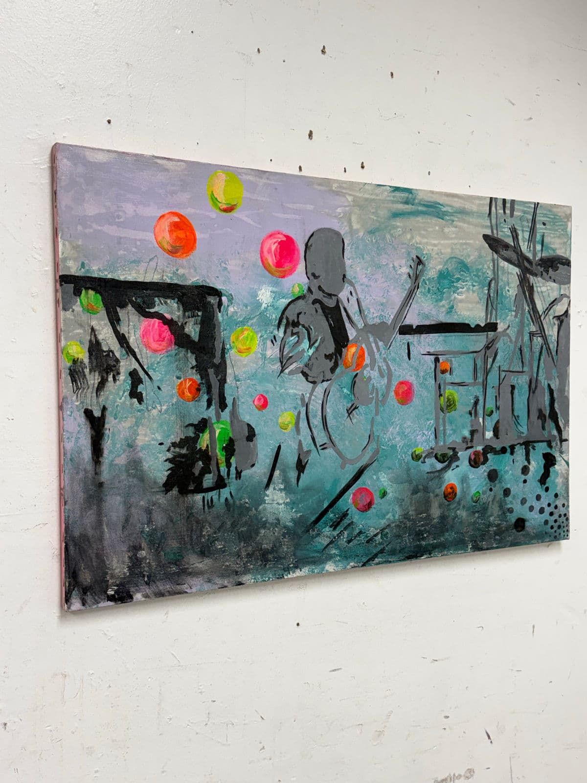 Jazz Artwork With Fluorescent Accents, Artist Unknown - Thumbnail 4