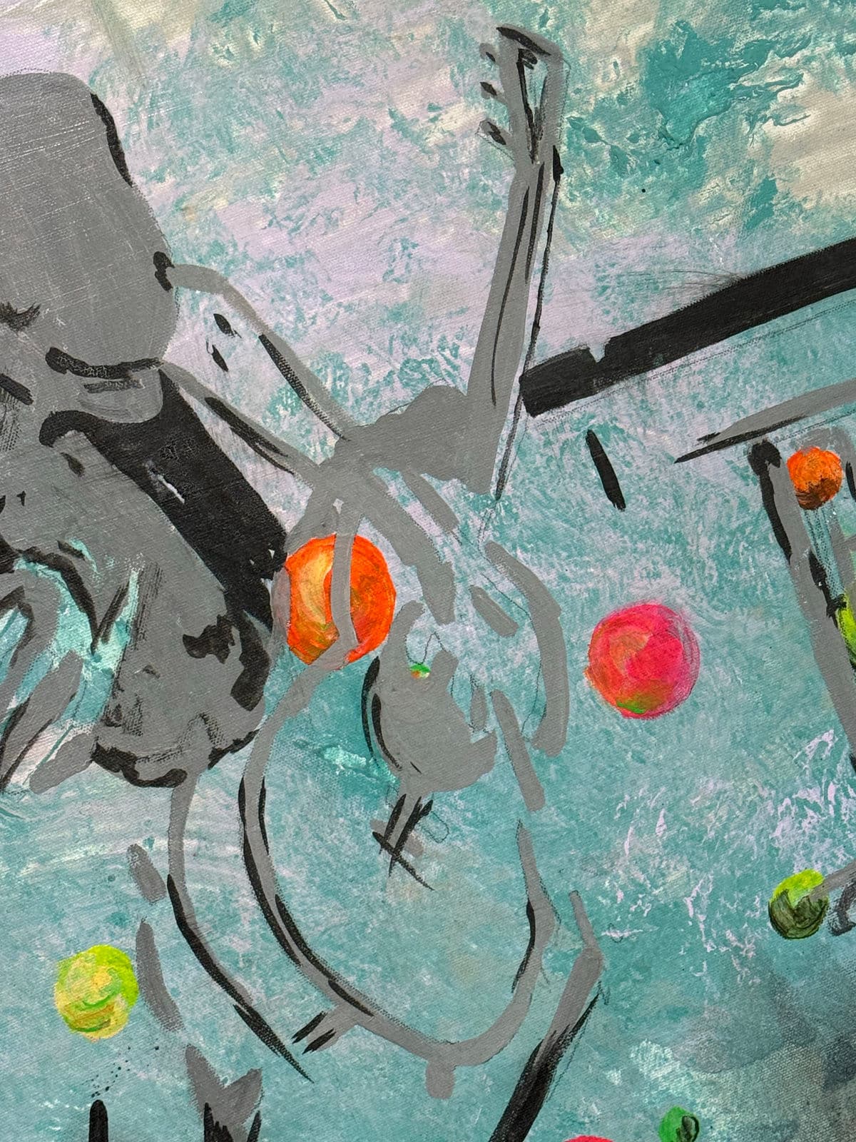 Jazz Artwork With Fluorescent Accents, Artist Unknown - Thumbnail 6