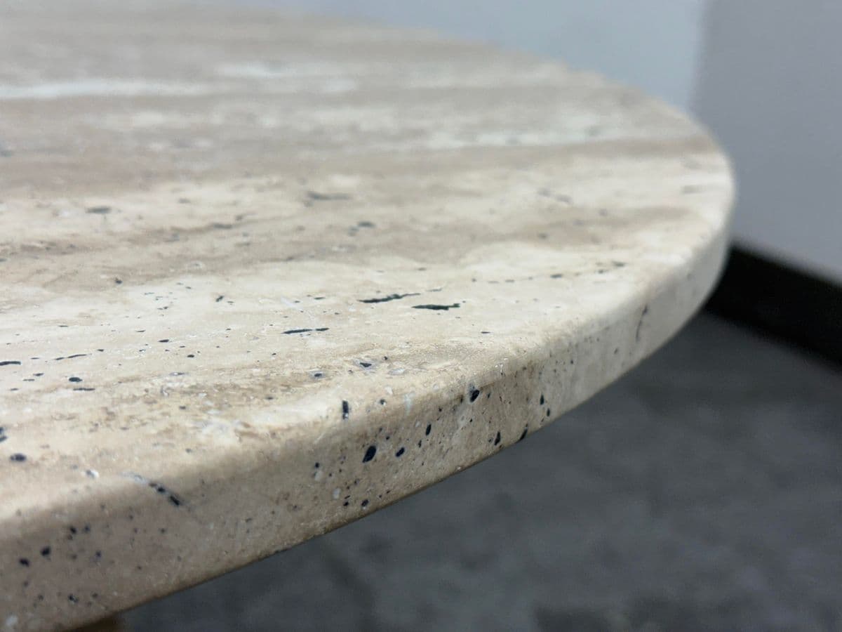 Vincent Dupont-Rougier for Christophe Delcourt Ouk Travertine Side Table - Thumbnail 9