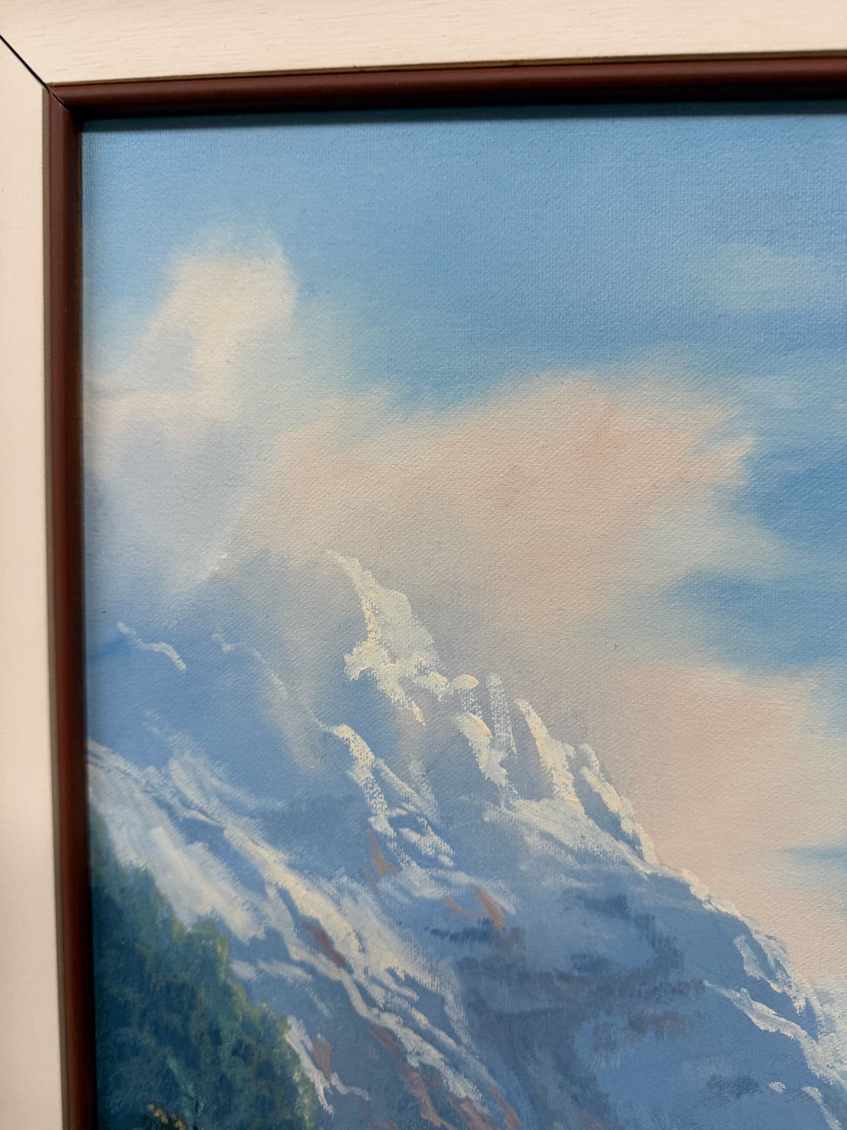 Ivan Clarke "Mountain Landscape With Lake" Original Oil Painting - Thumbnail 8