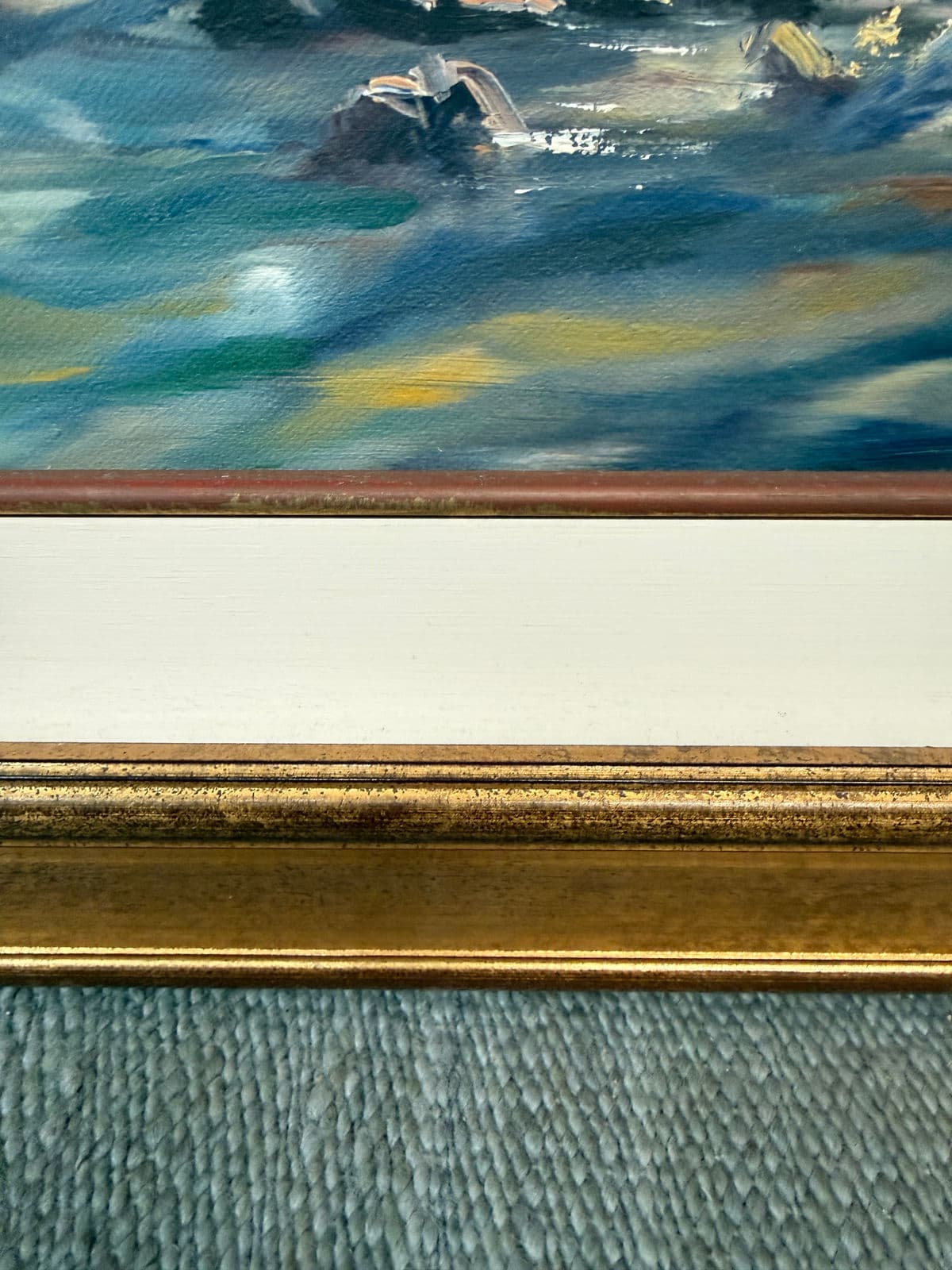 Ivan Clarke "Mountain Landscape With Lake" Original Oil Painting - Thumbnail 7