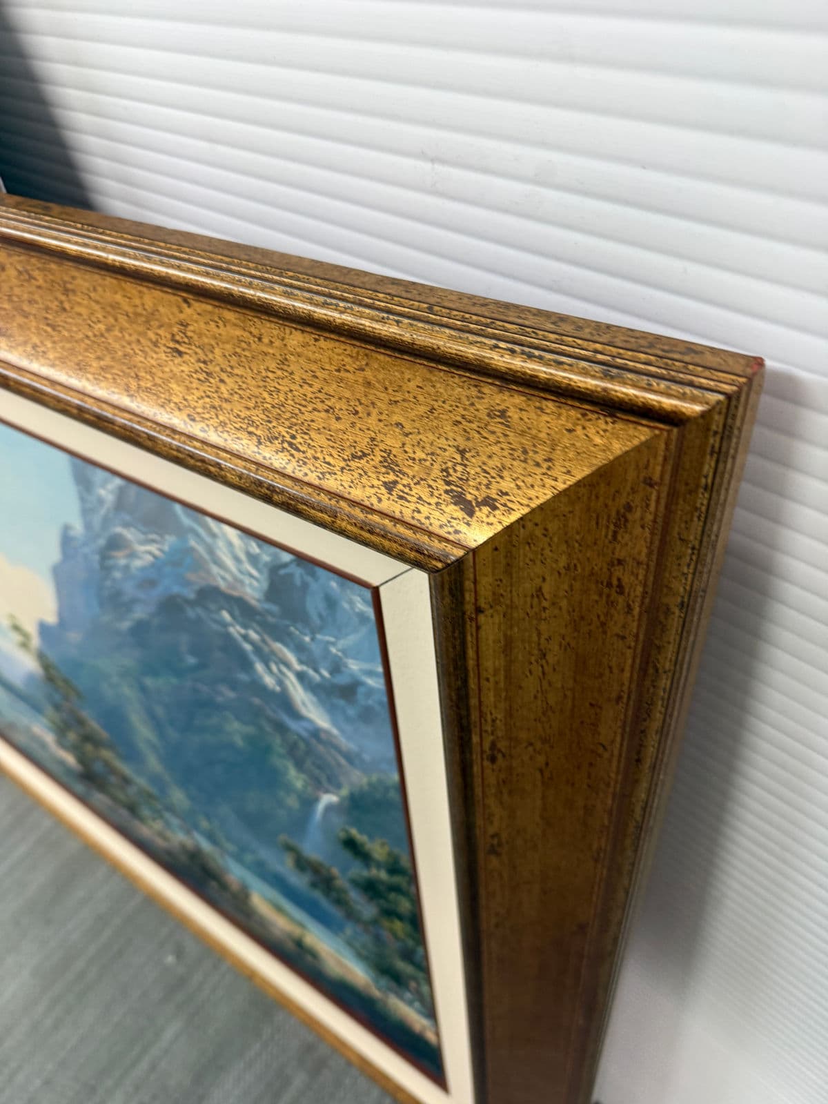 Ivan Clarke "Mountain Landscape With Lake" Original Oil Painting - Thumbnail 5