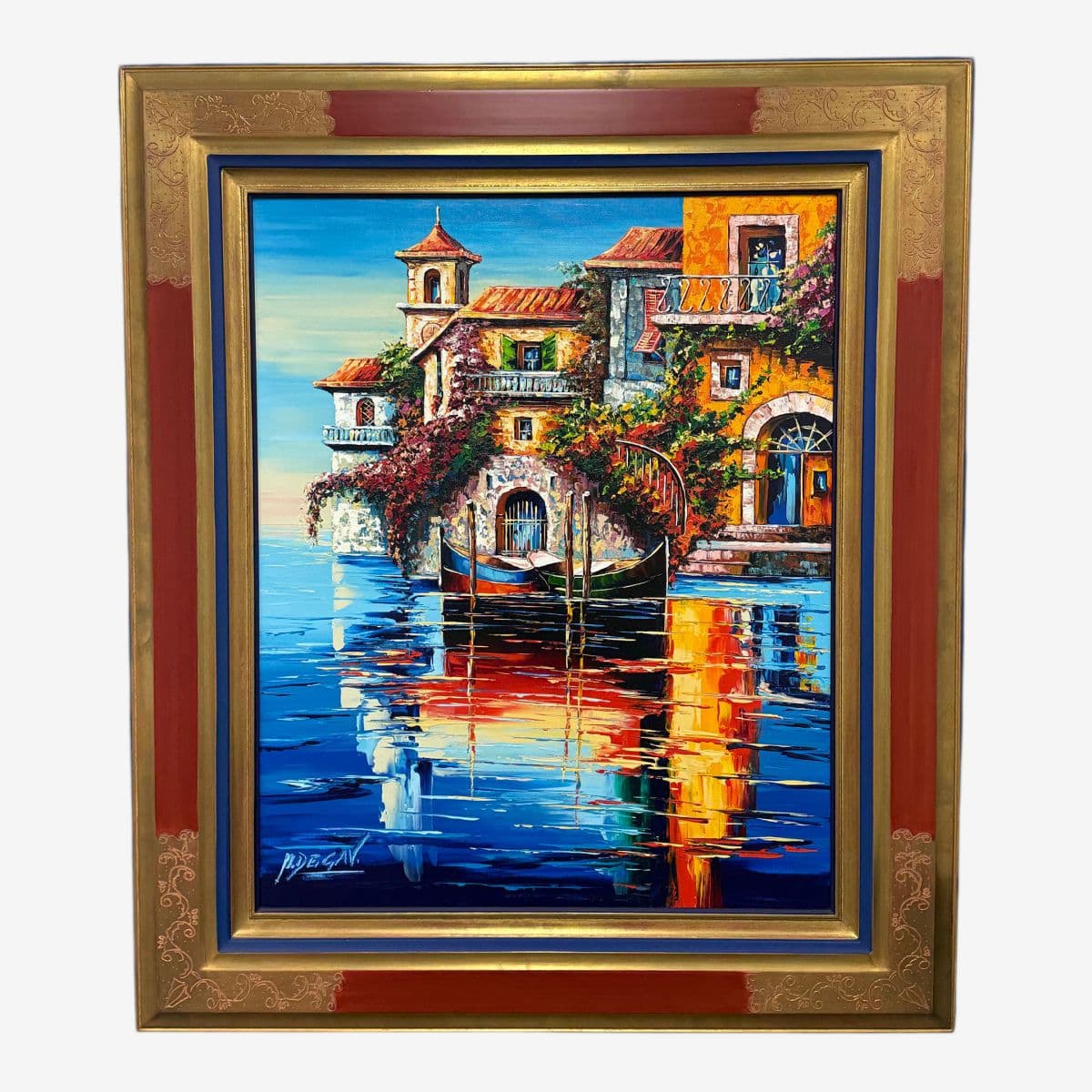 Circa 2007 Michel Degav Oil on Canvas Painting - Image 1