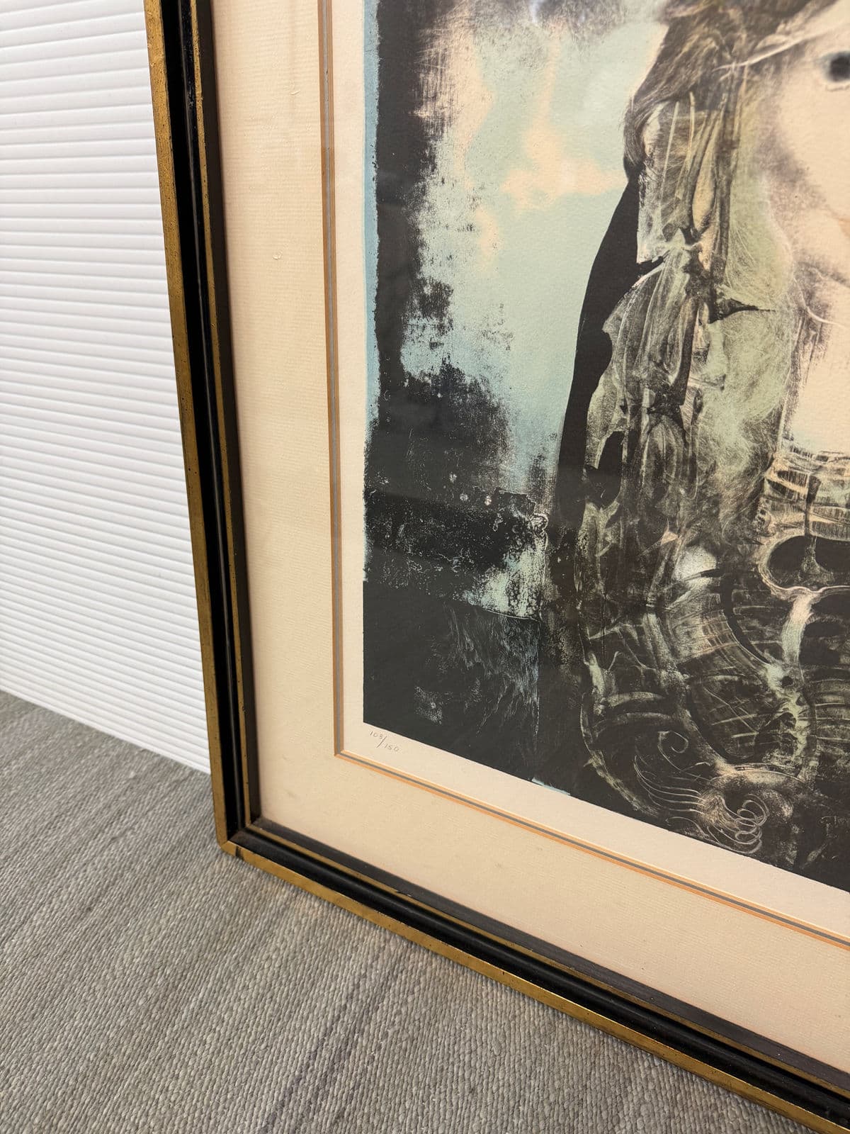 Endre Szasz "Portrait of an Owl Woman" Aquatint Artwork - Thumbnail 10