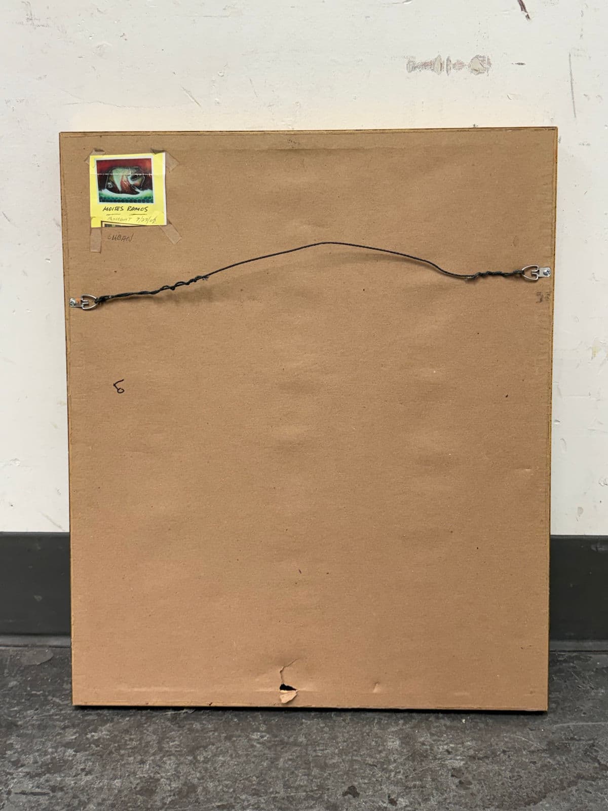 Circa 2002 Moises Ramos Mixed Media Abstract Painting - Thumbnail 13