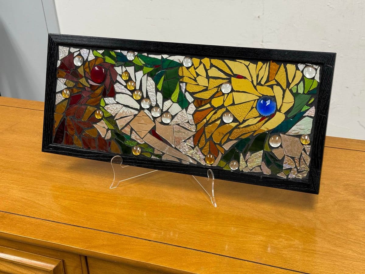 Katie Wolf Stained Glass Mosaic Panel - Thumbnail 13