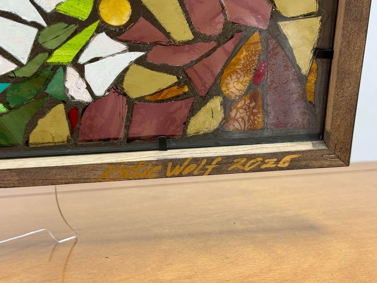 Katie Wolf Stained Glass Mosaic Panel - Thumbnail 7