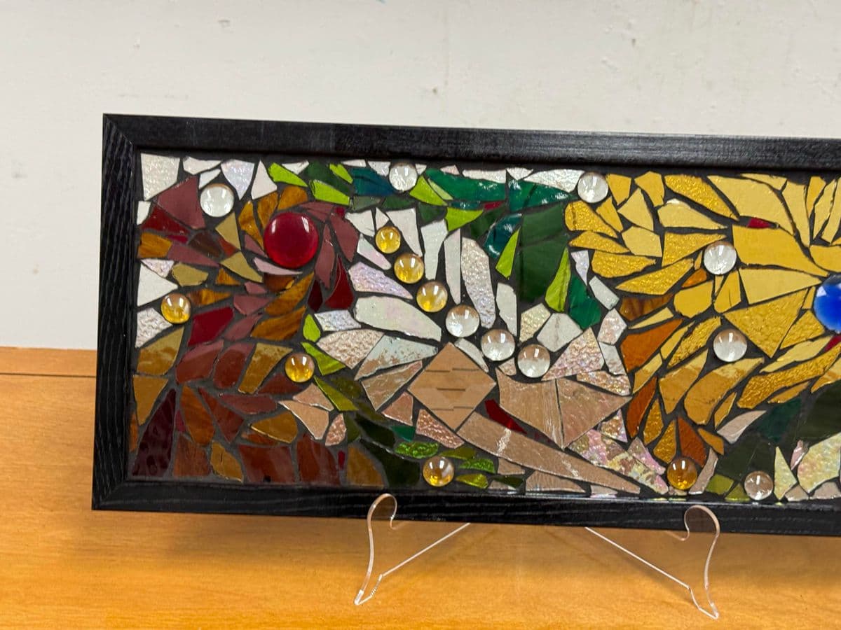 Katie Wolf Stained Glass Mosaic Panel - Thumbnail 11