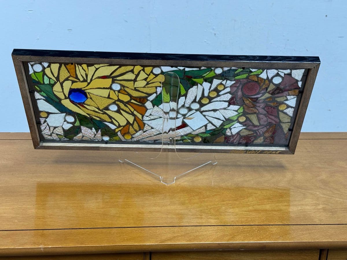 Katie Wolf Stained Glass Mosaic Panel - Thumbnail 8