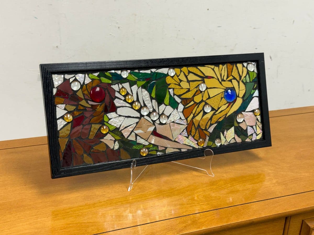 Katie Wolf Stained Glass Mosaic Panel - Thumbnail 3