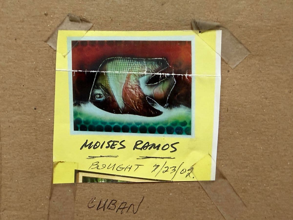 Circa 2002 Moises Ramos Mixed Media Abstract Painting - Thumbnail 12