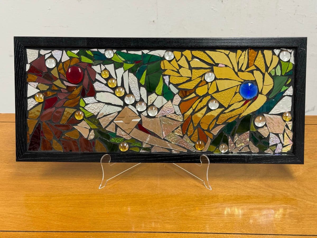 Katie Wolf Stained Glass Mosaic Panel - Thumbnail 9