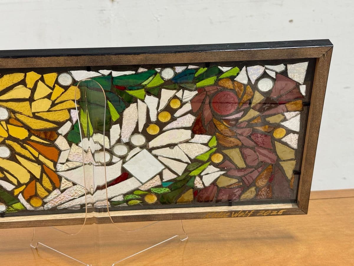 Katie Wolf Stained Glass Mosaic Panel - Thumbnail 6