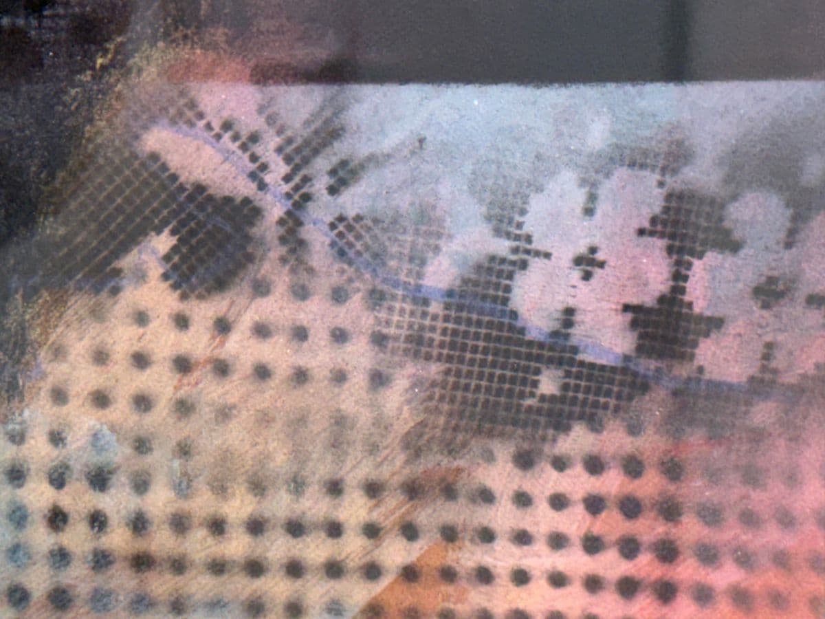 Circa 2002 Moises Ramos Mixed Media Abstract Painting - Thumbnail 10