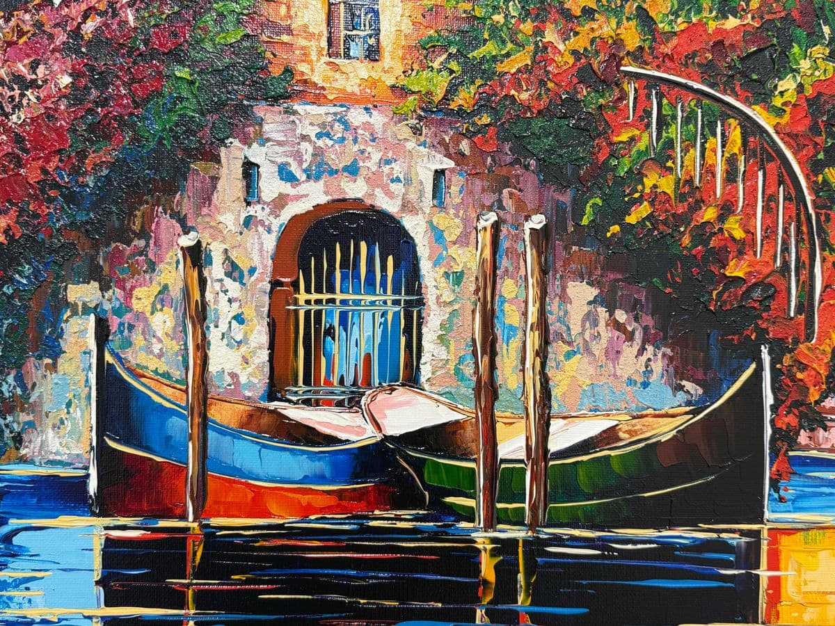 Circa 2007 Michel Degav Oil on Canvas Painting - Thumbnail 8