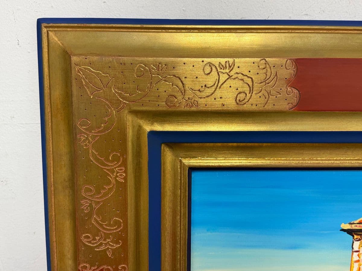 Circa 2007 Michel Degav Oil on Canvas Painting - Thumbnail 5