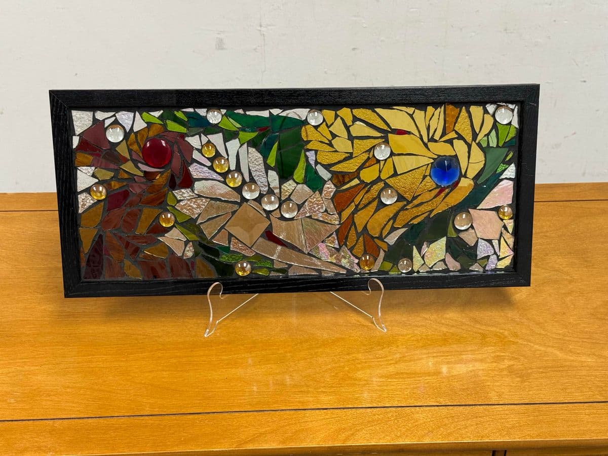 Katie Wolf Stained Glass Mosaic Panel - Thumbnail 12