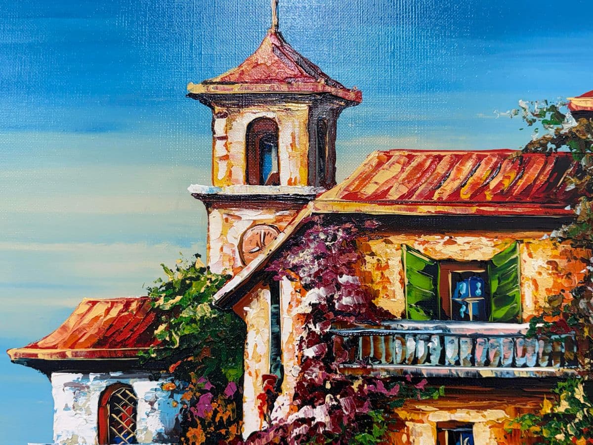 Circa 2007 Michel Degav Oil on Canvas Painting - Thumbnail 7