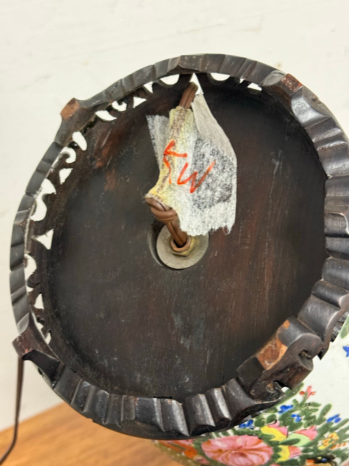 Vintage Famille Verte Porcelain Table Lamp - Thumbnail 12