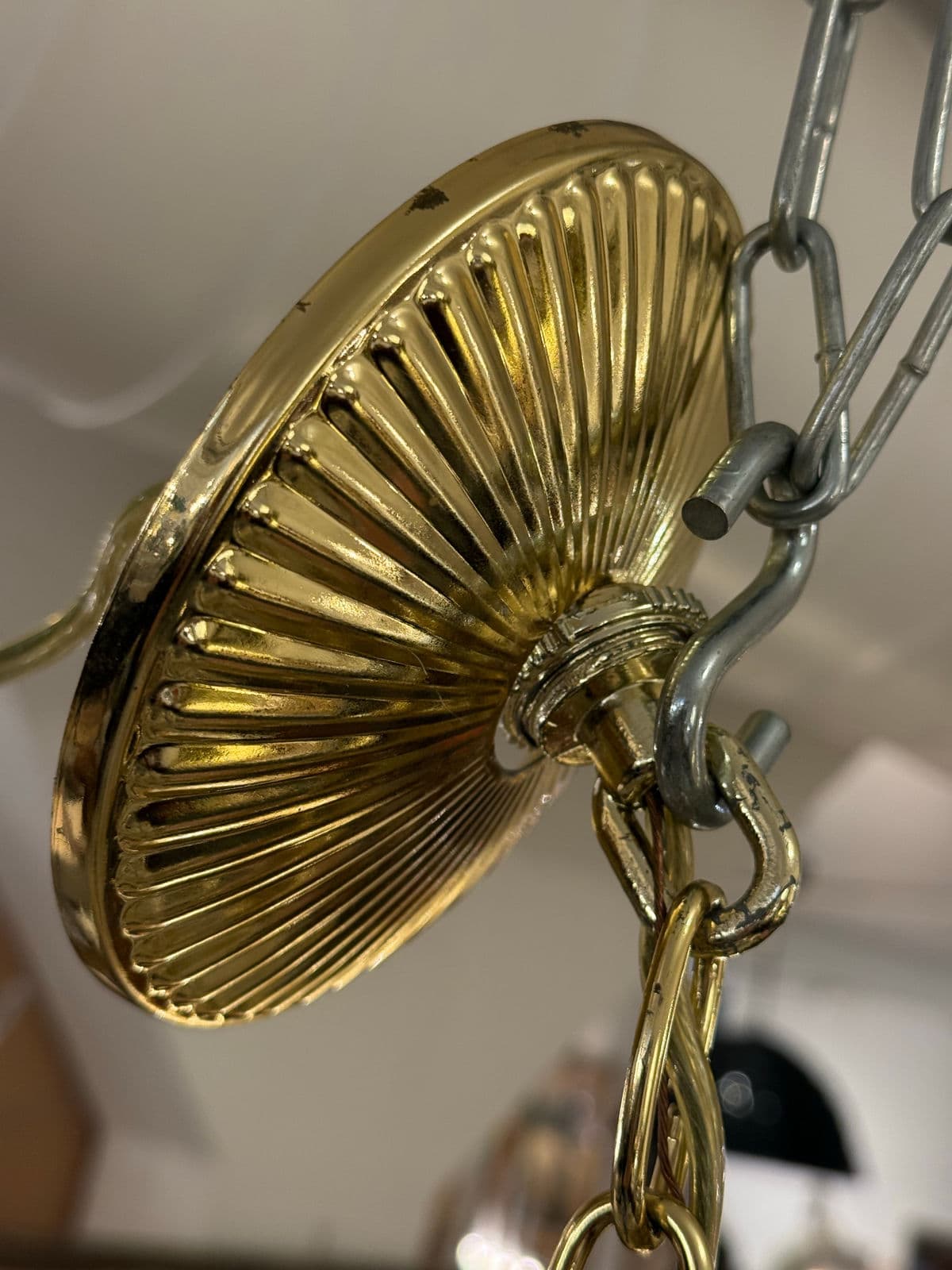 Vintage Brass + Crystal Chandelier - Thumbnail 13