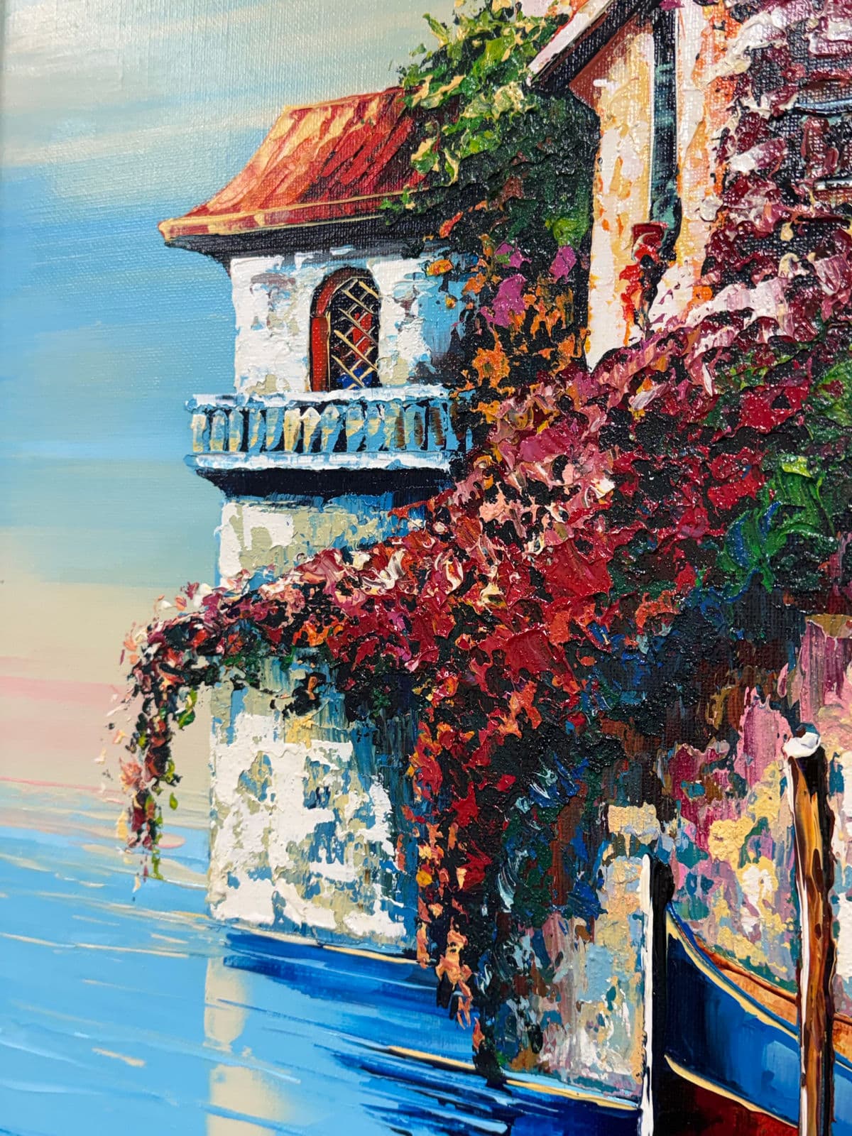 Circa 2007 Michel Degav Oil on Canvas Painting - Thumbnail 6