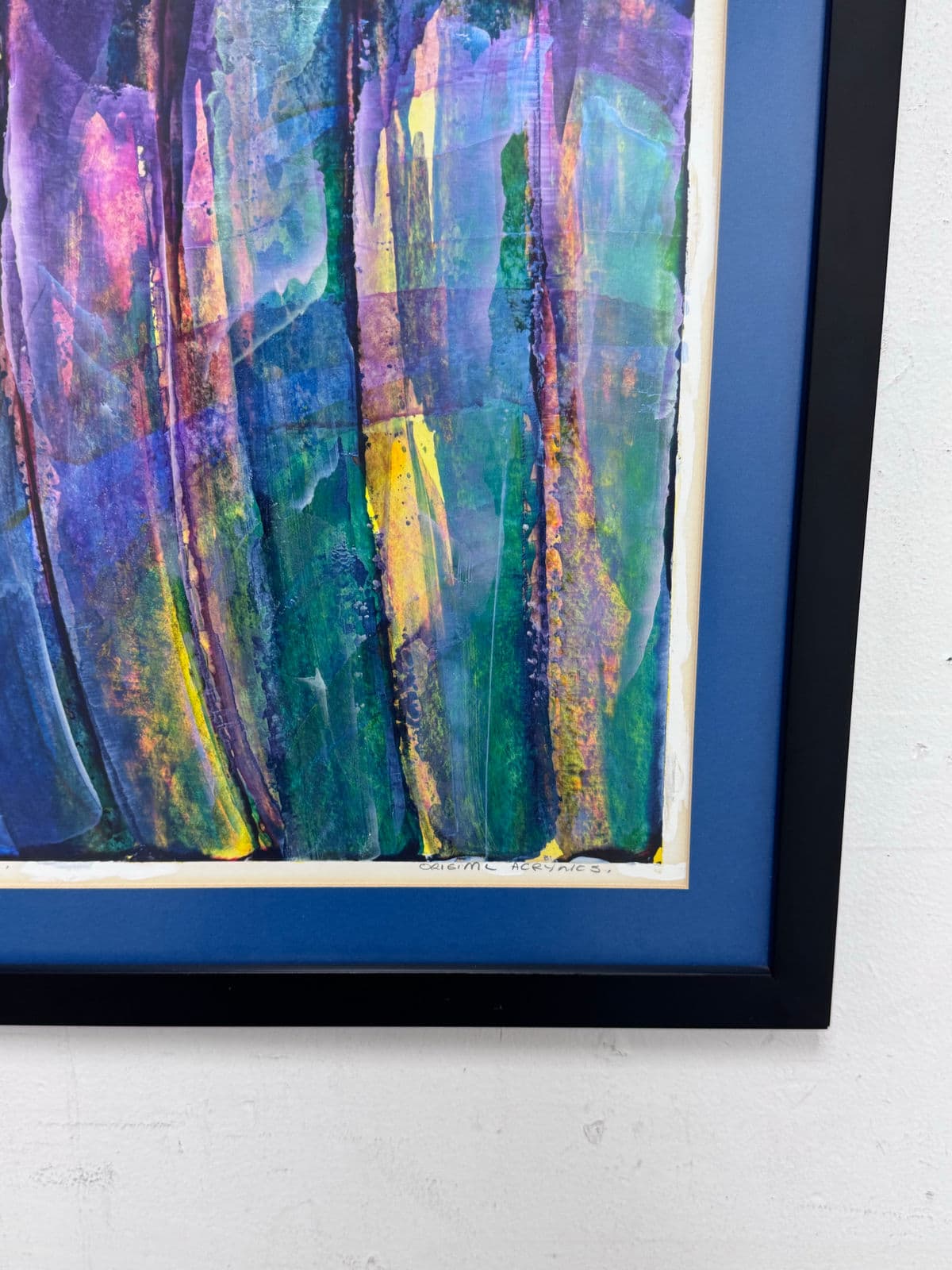 David N'lala of Namibia Modernist Expressionism Acrylics on Paper, Framed - Thumbnail 13