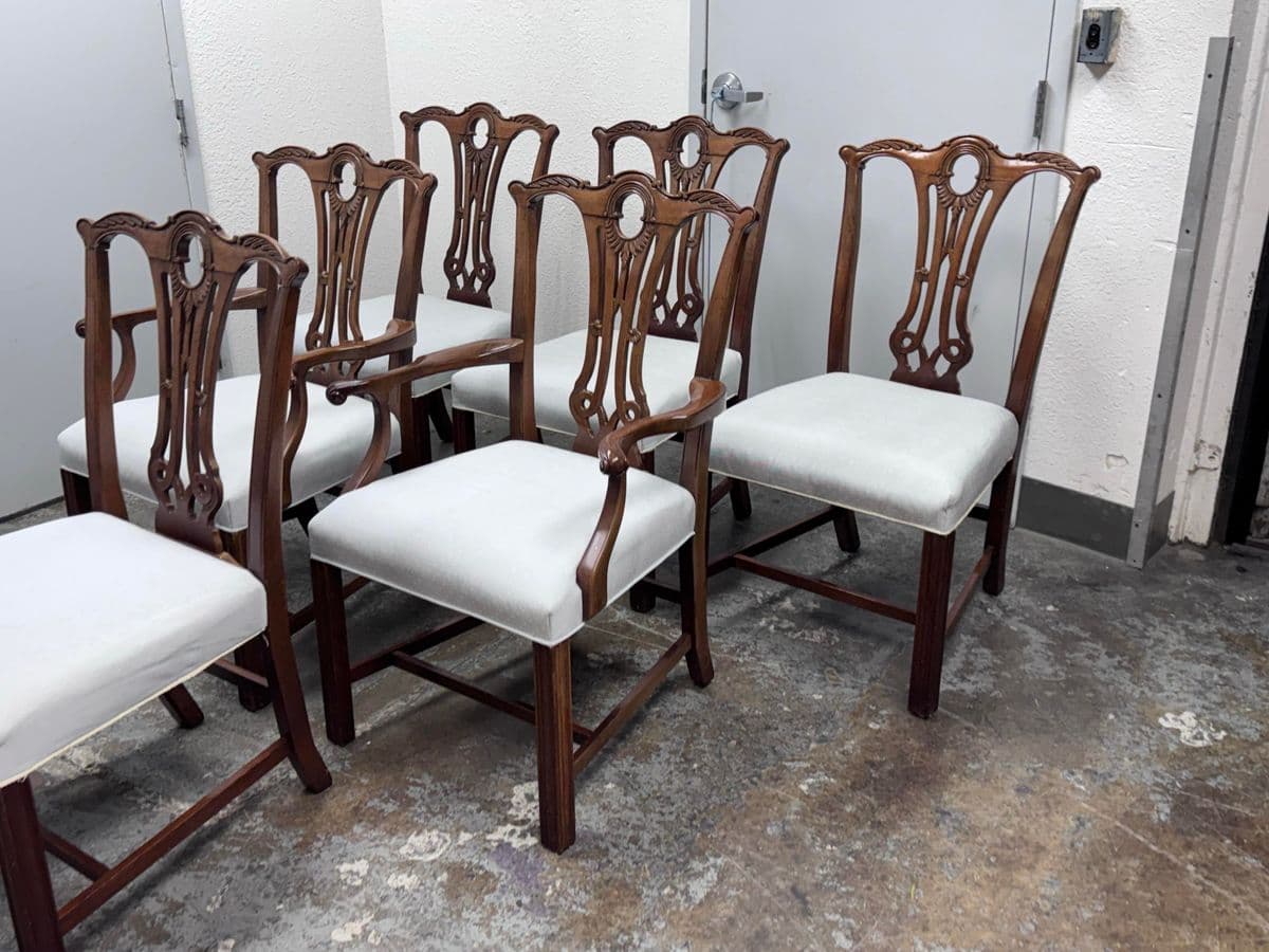 Vintage Duncan Phyfe Dining Chairs, Set of Six - Thumbnail 8